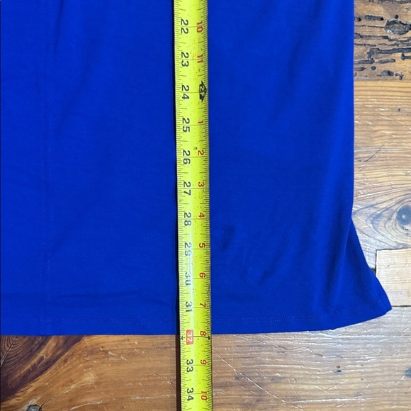 Eileen Fisher Royal Blue Garment Long Sleeve Top or Mini Dress Size Medium - Picture 7 of 13